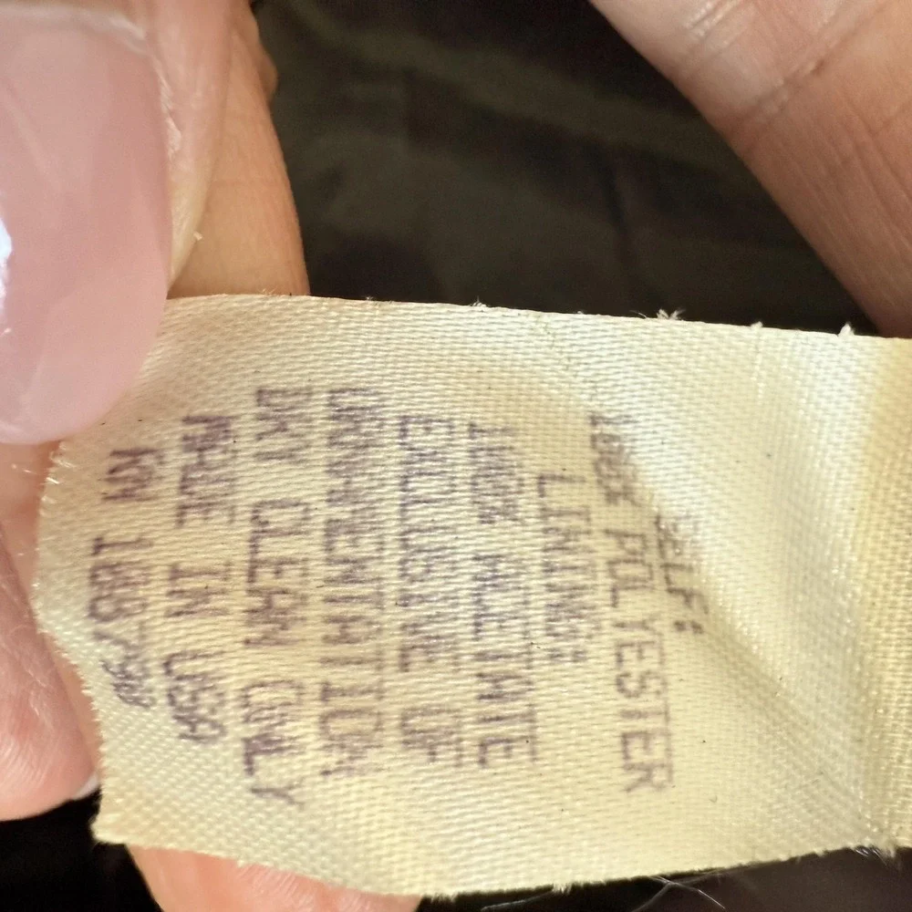 Shani Dress Womens 8 Black Long Sleeve Satin Trim Lined Bow Knee Length Made USA - Picture 6 of 8